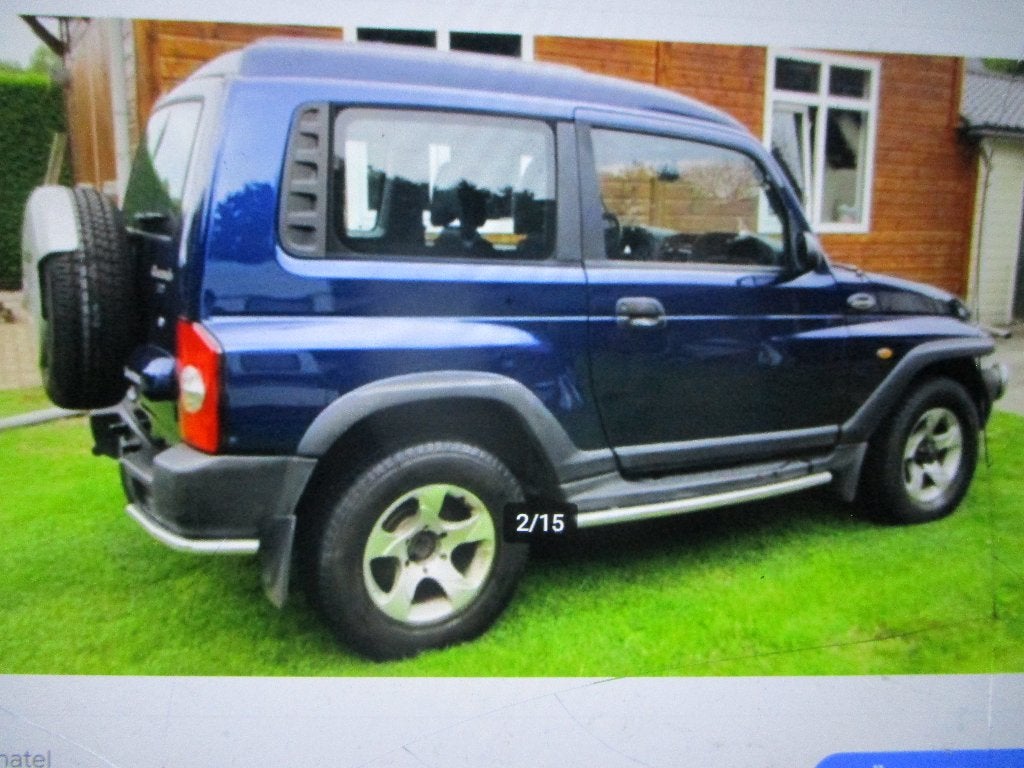 Zeer Mooie SsangYong  2.9 5Cilinder Mercedes Turbo D 214dkm, Auto's, SsangYong, Automaat, Blauw, 2800 kg, Diesel