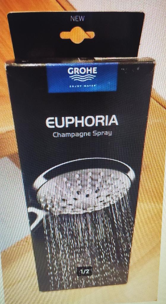 Grohe douchette Euphoria 3 jets, Bricolage & Construction, Sanitaire, Enlèvement, Comme neuf, Inox, Douche