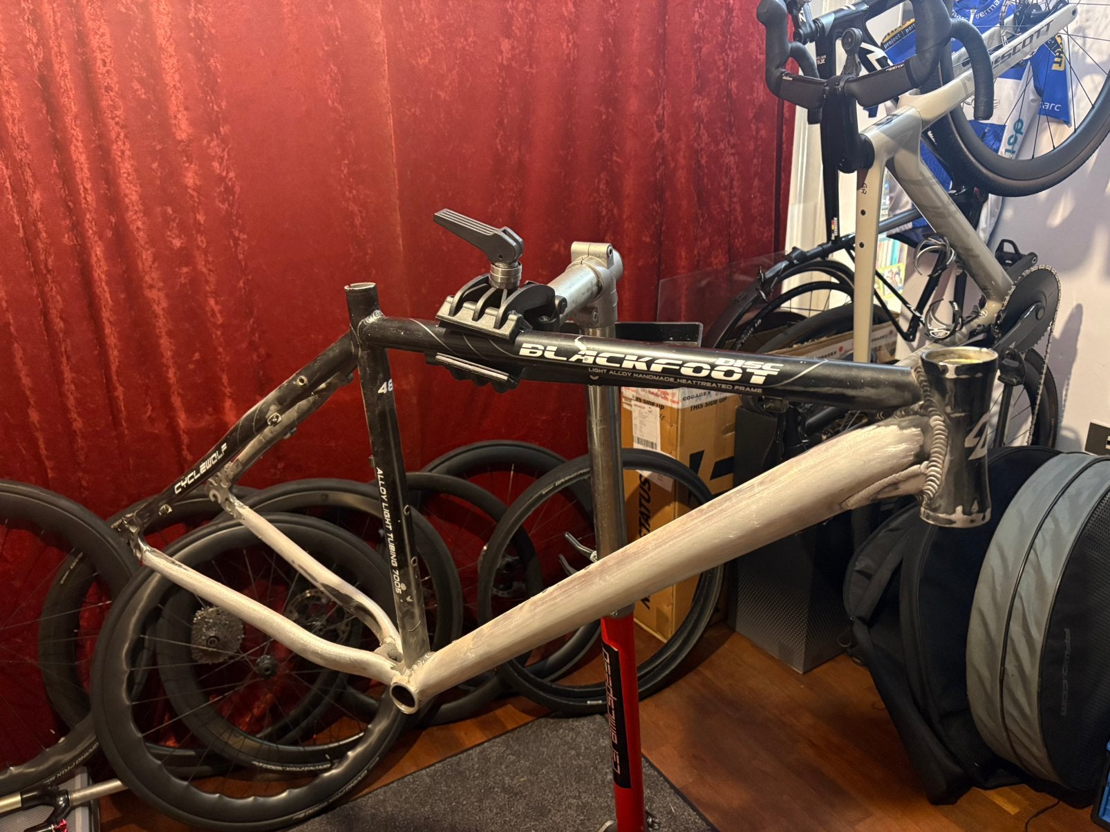 Mtb frameset, Fietsen en Brommers, Ophalen, Gebruikt, Frame