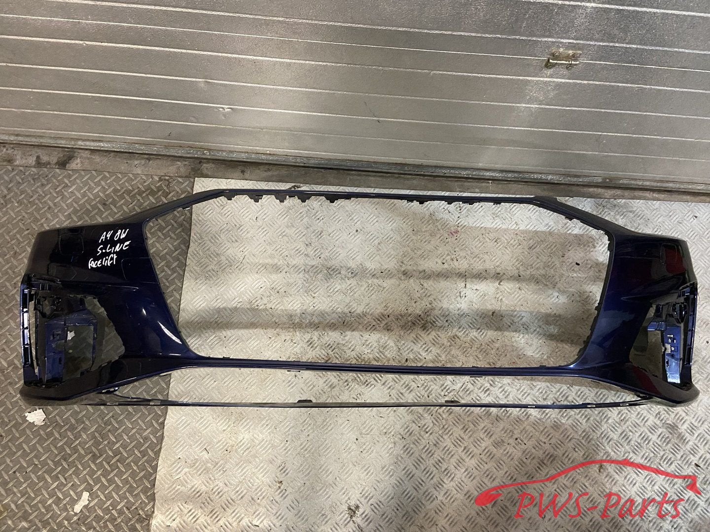 AUDI S4 A4 B9 8W S-LINE FACELIFT VOORUMPER NAVARRA BLAU, Gebruikt, -, Voor, -