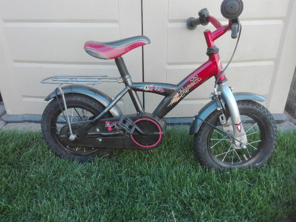 Eerste kinderfietsje, Ophalen, Terugtraprem, Zijwieltjes, Gebruikt