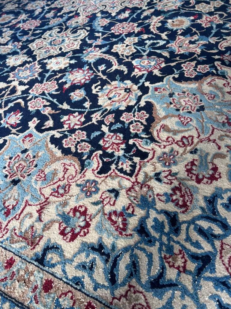 Nain vintage tapijt, 200 cm ou plus, Bleu, 150 à 200 cm, Enlèvement