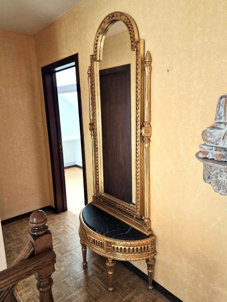 Unieke staande vintage spiegel, Huis en Inrichting, Ophalen