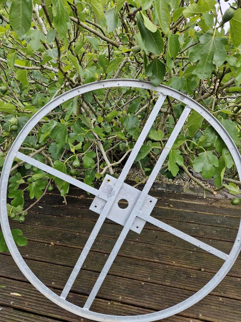 blad tuinbank rond, Ophalen, Zo goed als nieuw, Rond, Staal