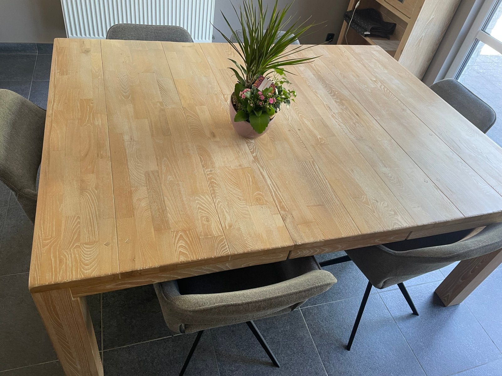 White wash eettafel, Huis en Inrichting, Ophalen, Zo goed als nieuw