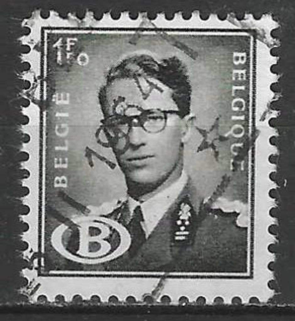 Belgique 1954/1970 - Yvert/OBP 57SE - Roi Baudouin (ST), Envoi, Affranchi, Oblitéré, Chefs d'Etat