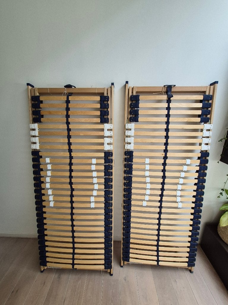 2 sommiers à lattes réglables 80x200, Utilisé, Sommier, 200 cm, Deux personnes