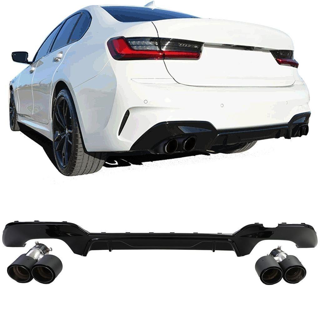 M3 Look Uitlaat Diffuser Voor Bmw 3 Serie G20 G21 M Pack Car, Auto diversen, Tuning en Styling, Verzenden