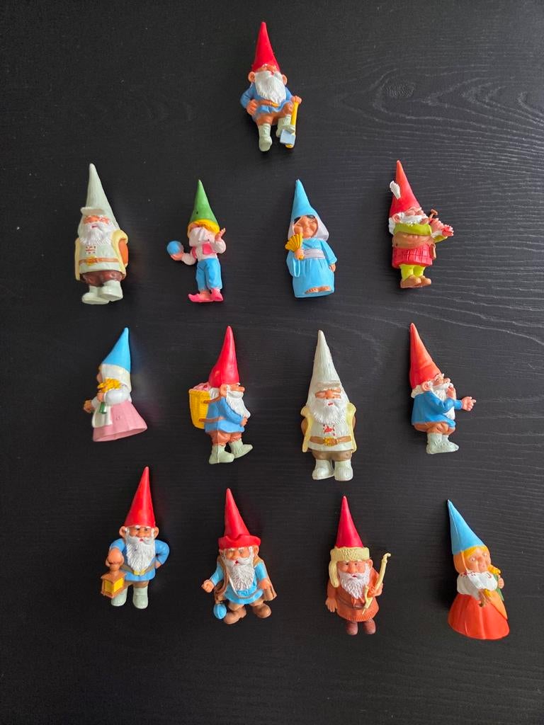 13 leuke kabouters van David de kabouter. Vintage 80's, Verzamelen, Verzenden, Gebruikt