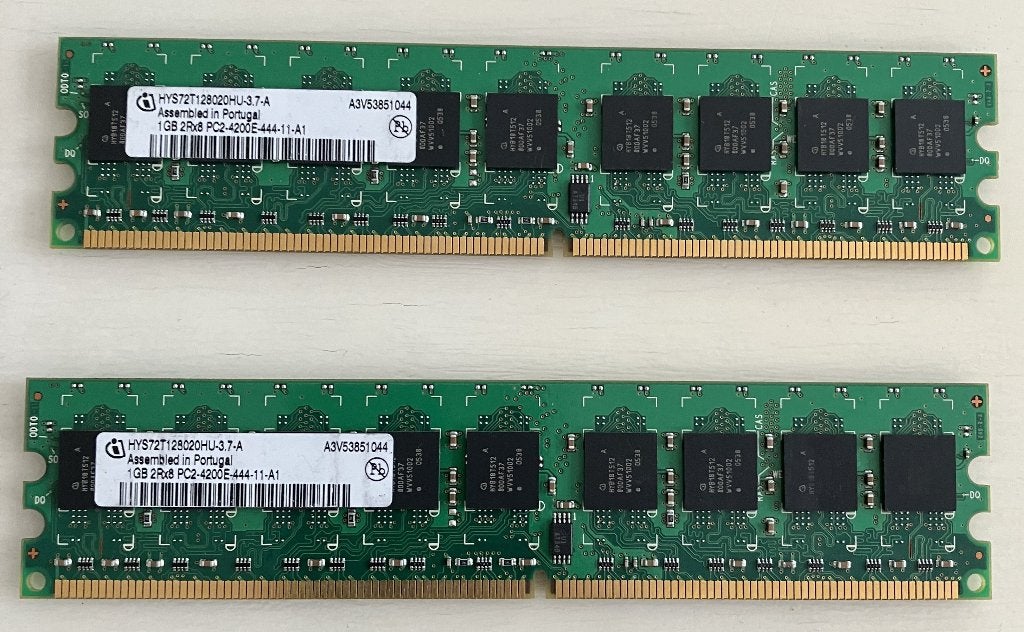 Infineon 1GB 2Rx8 PC2, Computers en Software, RAM geheugen, Ophalen, Overige soorten, PC2, Desktop