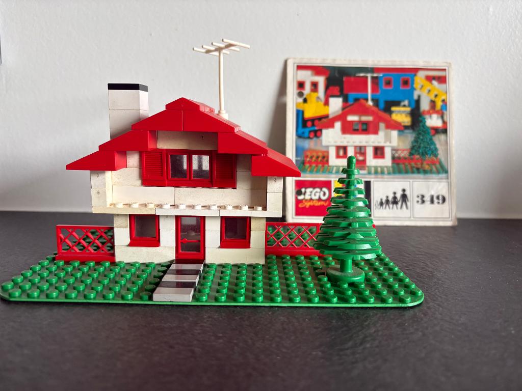 Vintage LEGO chalet, Ophalen of Verzenden, Gebruikt, Lego