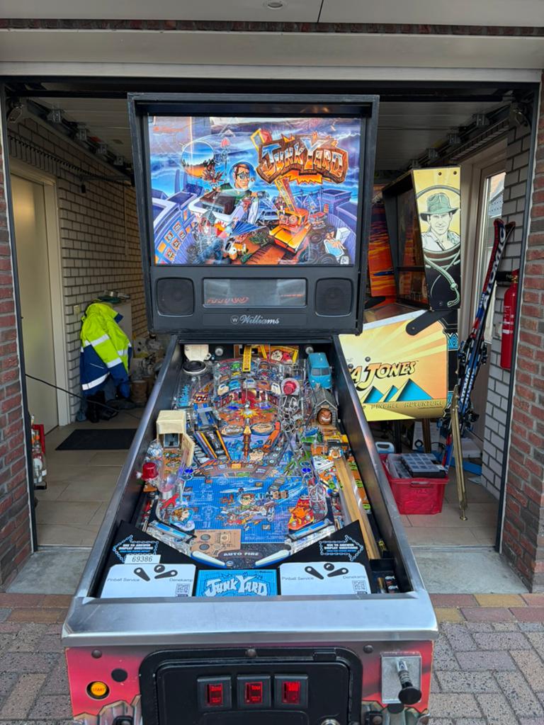 Junk yard flipperkast, Verzamelen, Automaten | Flipperkasten, Zo goed als nieuw, Dot-matrix, Flipperkast, Williams, Ophalen of Verzenden
