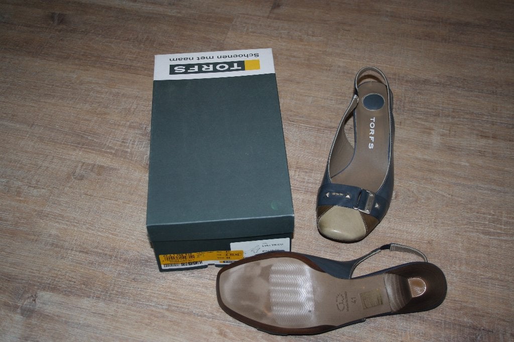 Open schoen, Ophalen, Schoenen met lage hakken, Beige, Nieuw