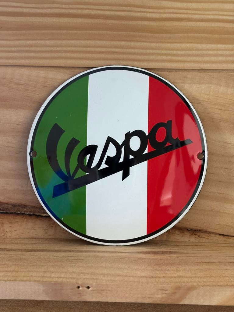 Plaque émaillée Vespa, Enlèvement ou Envoi
