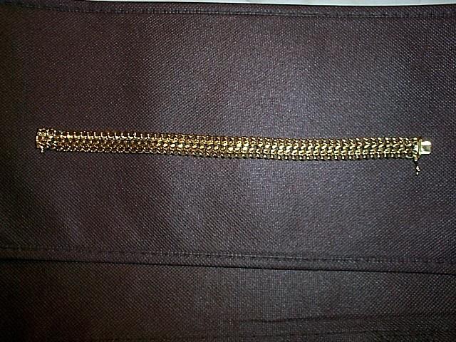 Mooie Americaner A*D gouden armband Andreas Daub, Handtassen en Accessoires, Armbanden, Zo goed als nieuw, Goud, Goud, Ophalen of Verzenden