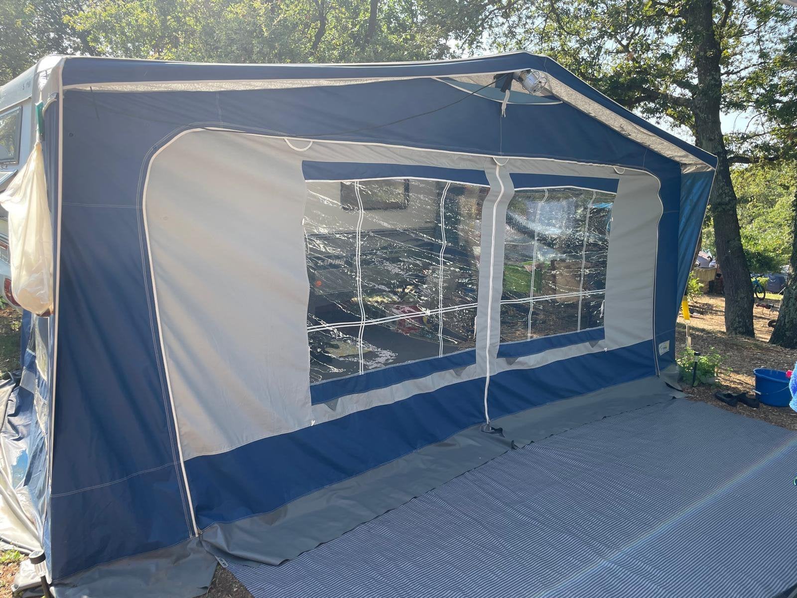 Mooie voortent maat 10, Caravans en Kamperen, Voortenten en Luifels, Ophalen, Zo goed als nieuw, Reda