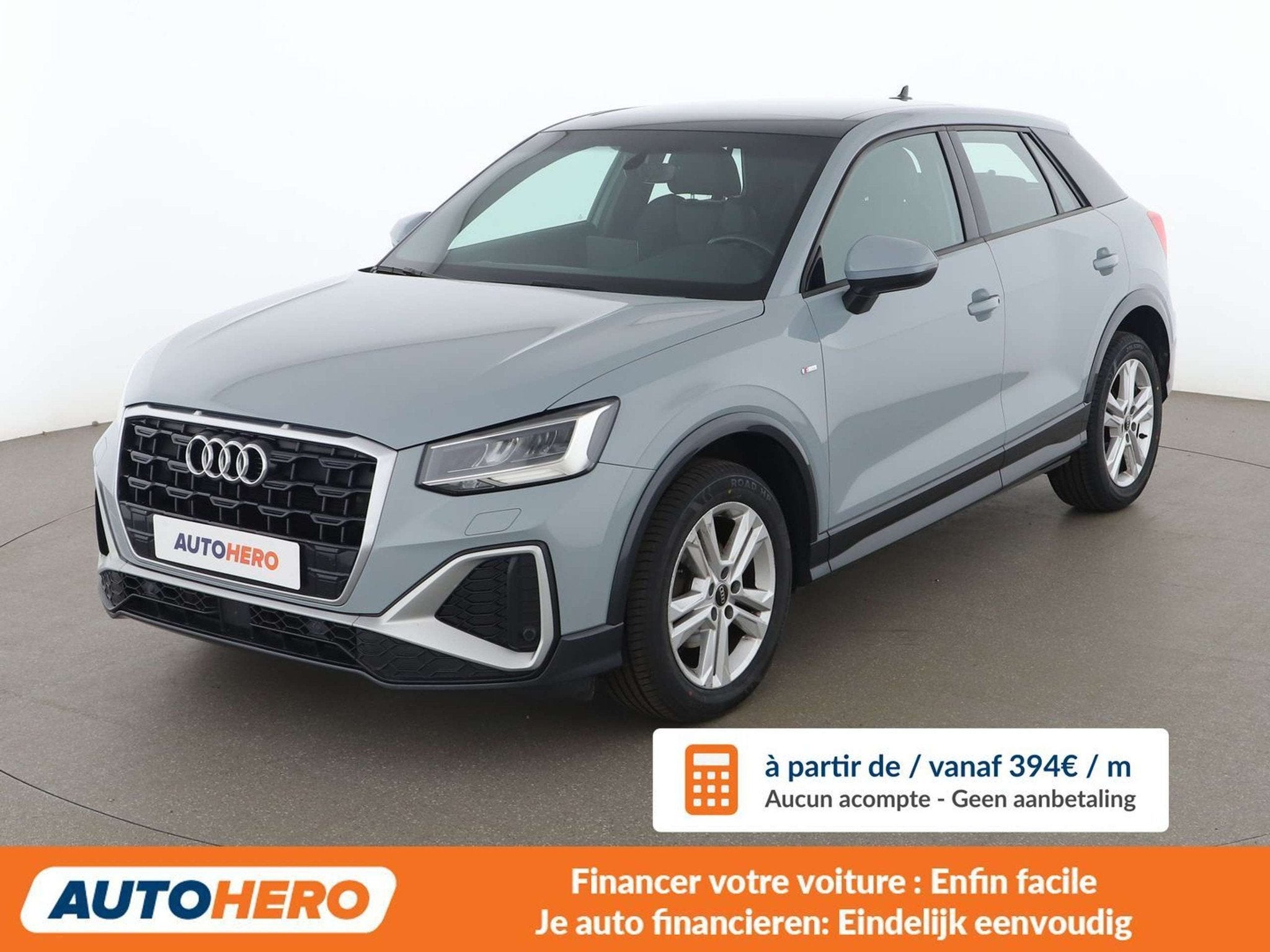 Audi Q2 30 TDI S line (année de construction 2021), Autos, Argent ou Gris, Achat, 1440 kg, Noir