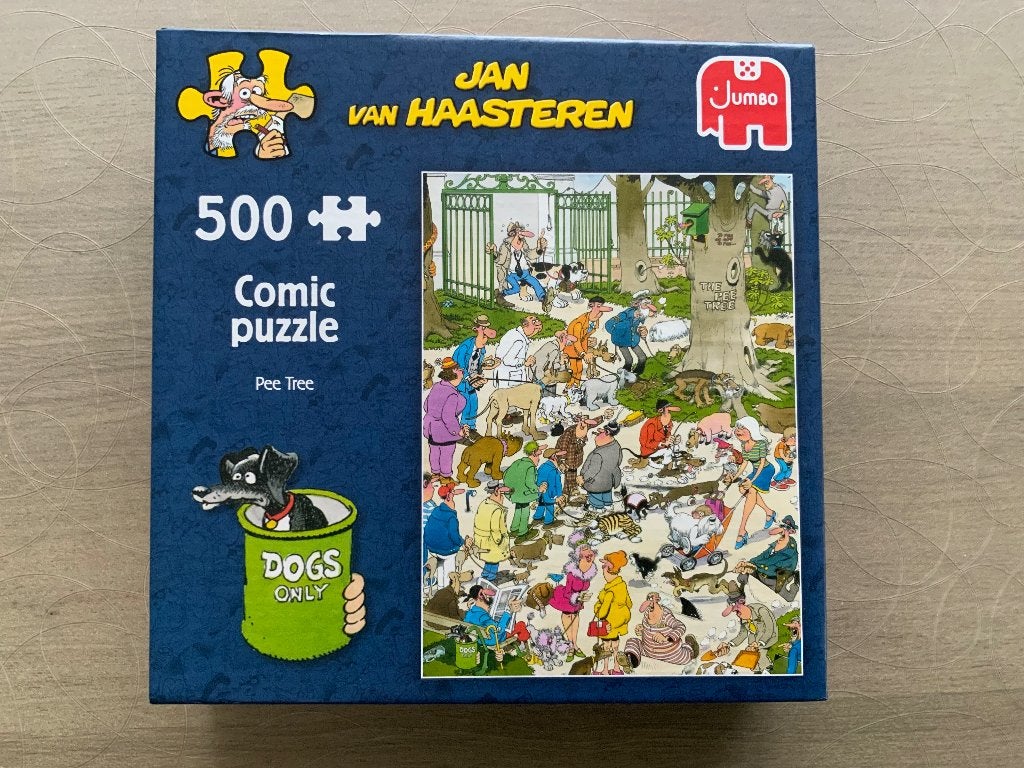 Jan van Haasteren puzzel 500stukken, honden, Ophalen, 500 t/m 1500 stukjes, Zo goed als nieuw, Legpuzzel