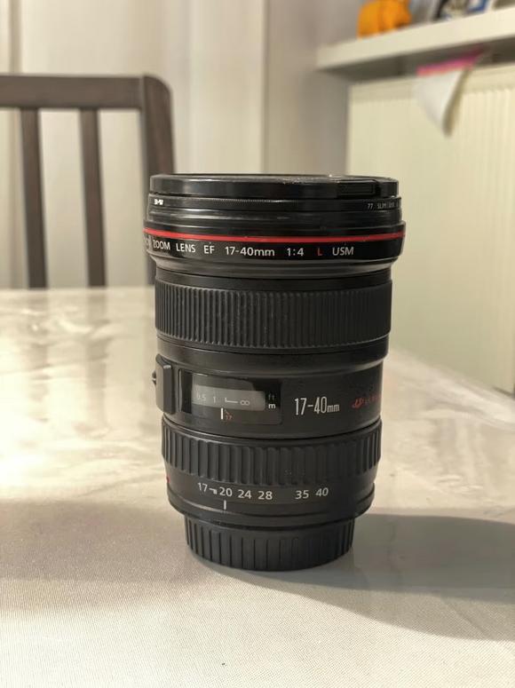 Canon EF 17-40L full frame lens, Audio, Tv en Foto, Foto | Lenzen en Objectieven, Ophalen, Gebruikt, Groothoeklens, Zoom