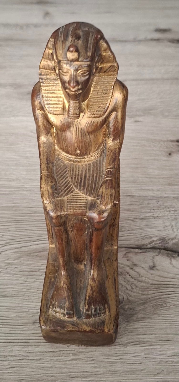 Statuette égyptienne antique en bois doré, Enlèvement ou Envoi, Comme neuf, Autres types