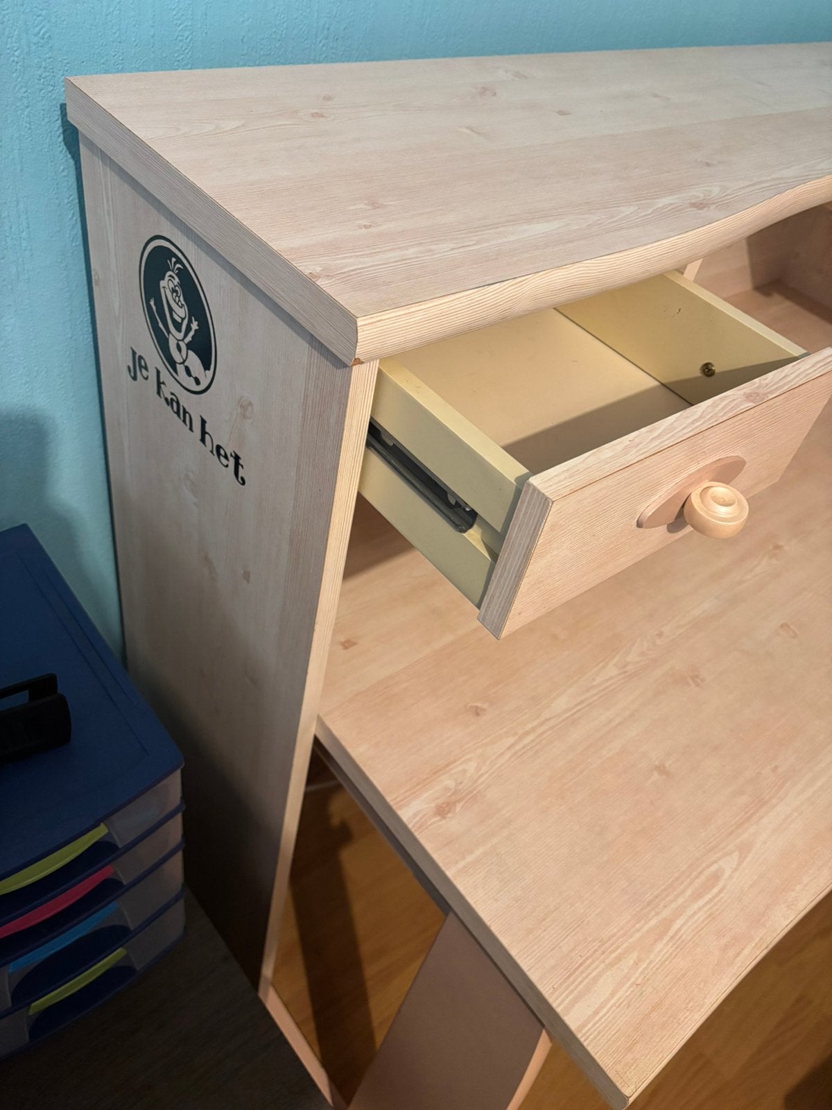 Bureau, Huis en Inrichting, Slaapkamer | Complete slaapkamers, Ophalen, Gebruikt, Hout