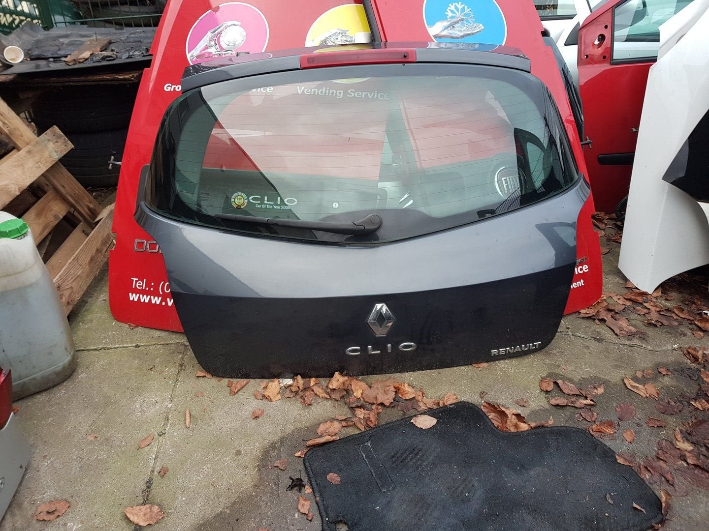RENAULT CLIO ACHTERKLEP CODE SAN 913   BJ 2007 TOT 2011, Arrière, -, Haillon arrière, Utilisé