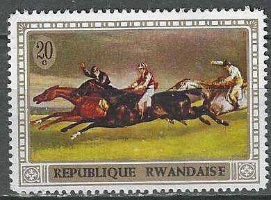 Rwanda 1970 - Yvert 338 - Paard en Schilderkunst (PF), Postzegels en Munten, Postzegels | Afrika, Postfris, Verzenden