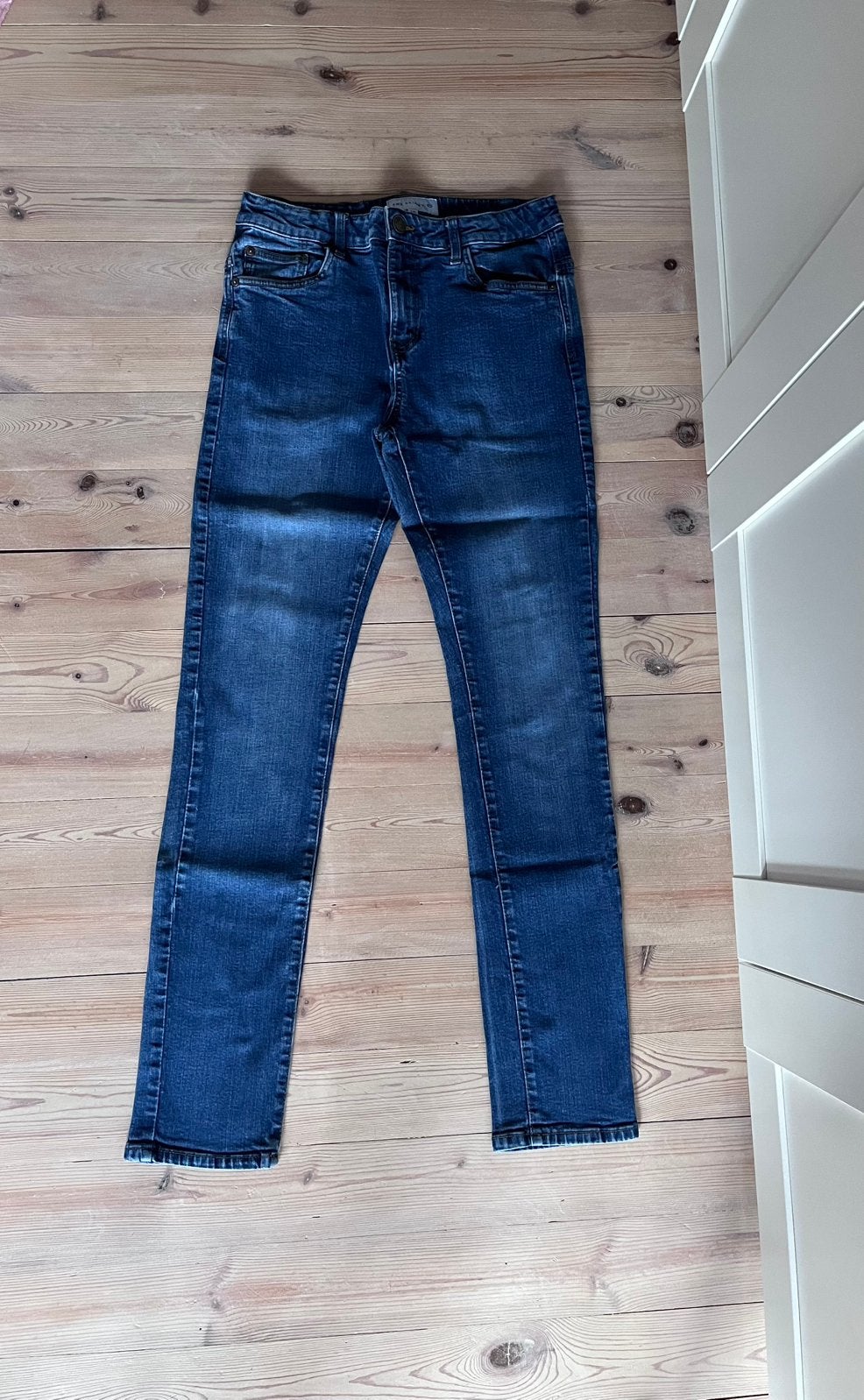 Donkerblauwe jeans, C&A, maat 176, Enfants & Bébés, Enlèvement ou Envoi, Comme neuf, Garçon, Pantalon