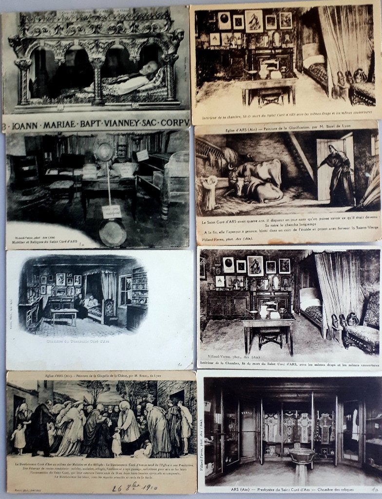8 OUDE POSTKAARTEN Zalige pastoor van ARS etc. Ref.R7, Verzamelen, Postkaarten | Buitenland, Ophalen of Verzenden, 1920 tot 1940