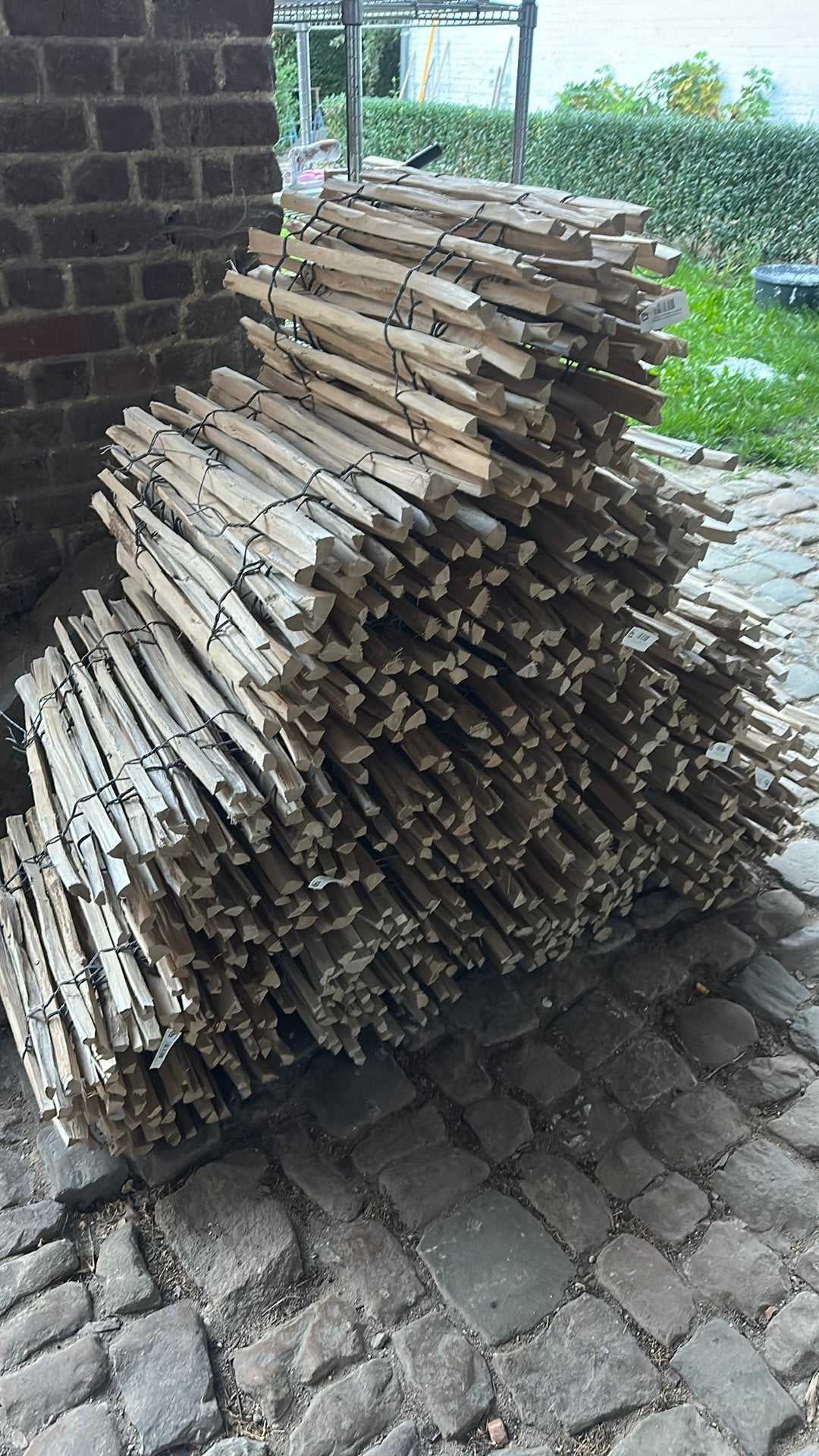 Kastanje hekjes 50 cm hoog, 50 meter lang, Ophalen, Nieuw, Hout, Tuinhek