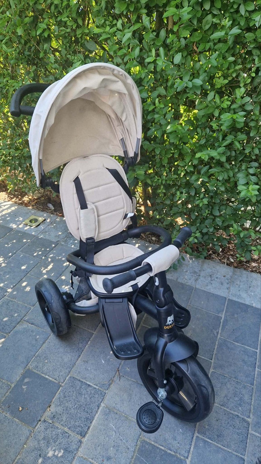 Tricycle Deryan Explorer - Crème, Enlèvement, Neuf, Tige de poussée