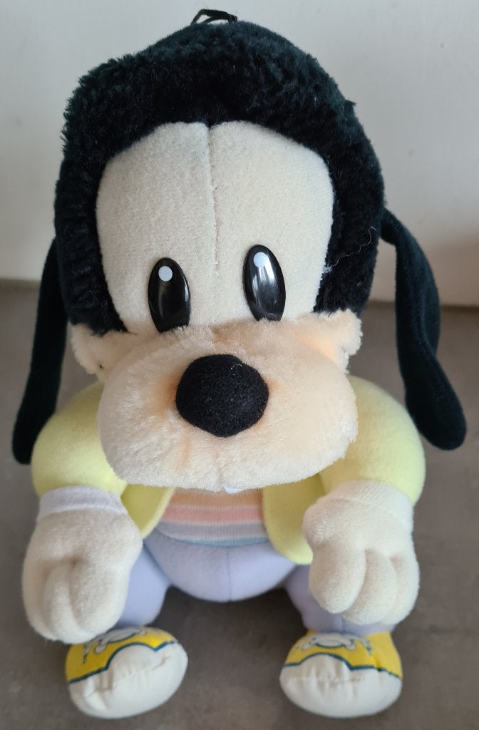 Vintage knuffel Hasbro Disney Babies Goofy 1984, Verzamelen, Ophalen of Verzenden, Goofy of Pluto, Zo goed als nieuw, Knuffel