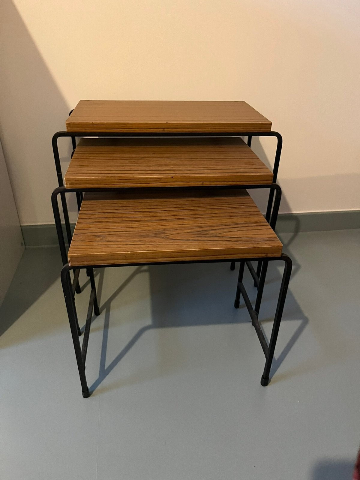 Set bijzettafels, Ophalen, Gebruikt, Rechthoekig, Vintage