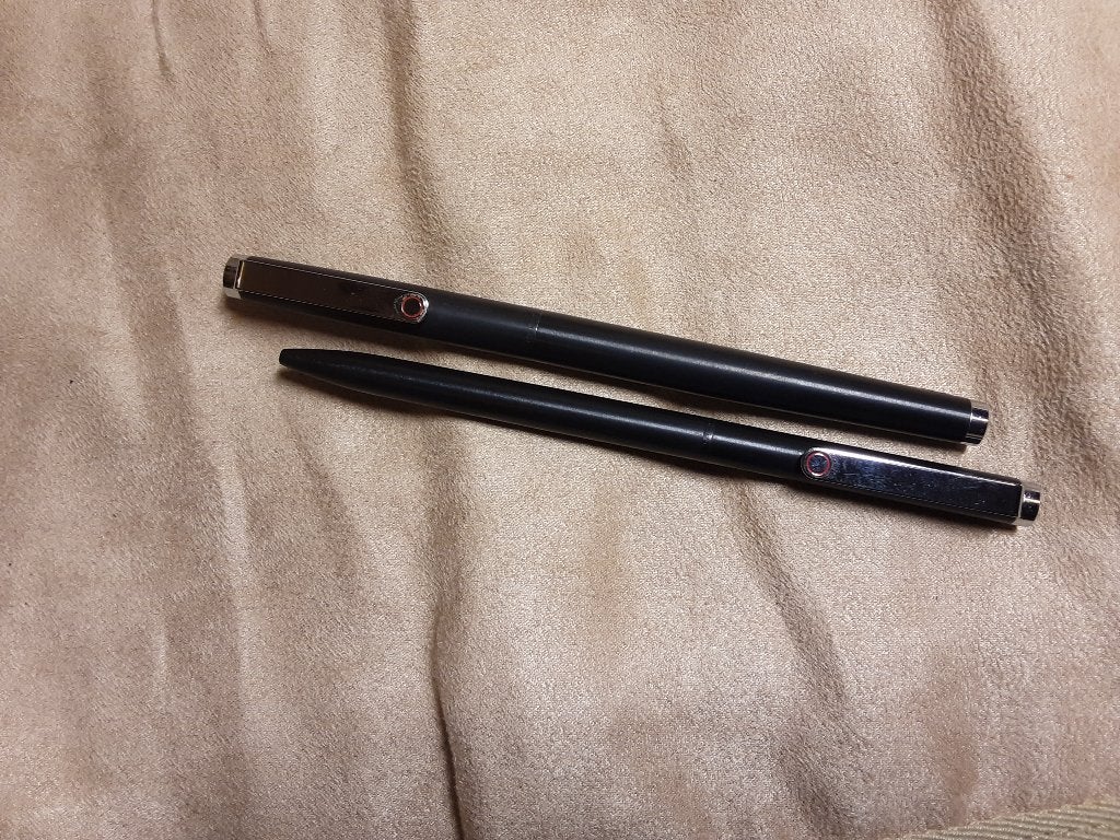 Rotring SlimLine set FP/BP matte black / chrome, Verzamelen, Pennenverzamelingen, Ophalen, Zo goed als nieuw, Pennenset, Overige merken