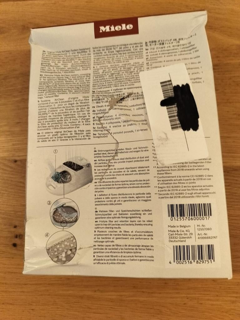 Miele TU hyclean pure (4 stuks) (2 dozen beschikbaar), Ophalen, Nieuw