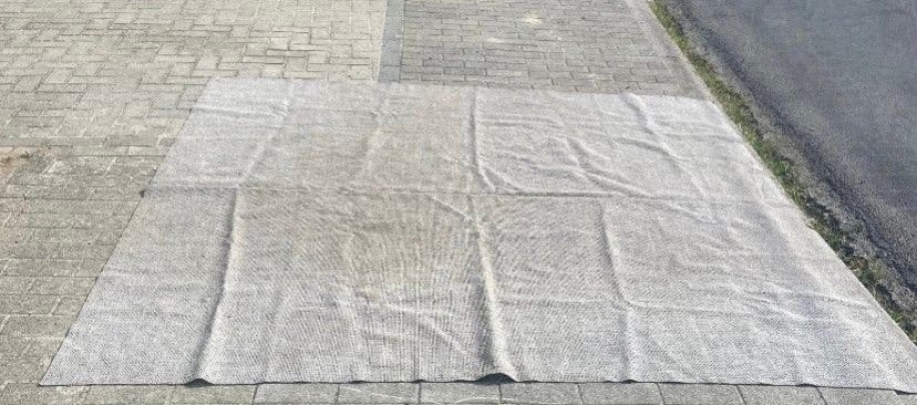 Grondzeil grondzijl 2,5 m bij 2,5 m tentzeil tentzijl, Ophalen, Zo goed als nieuw