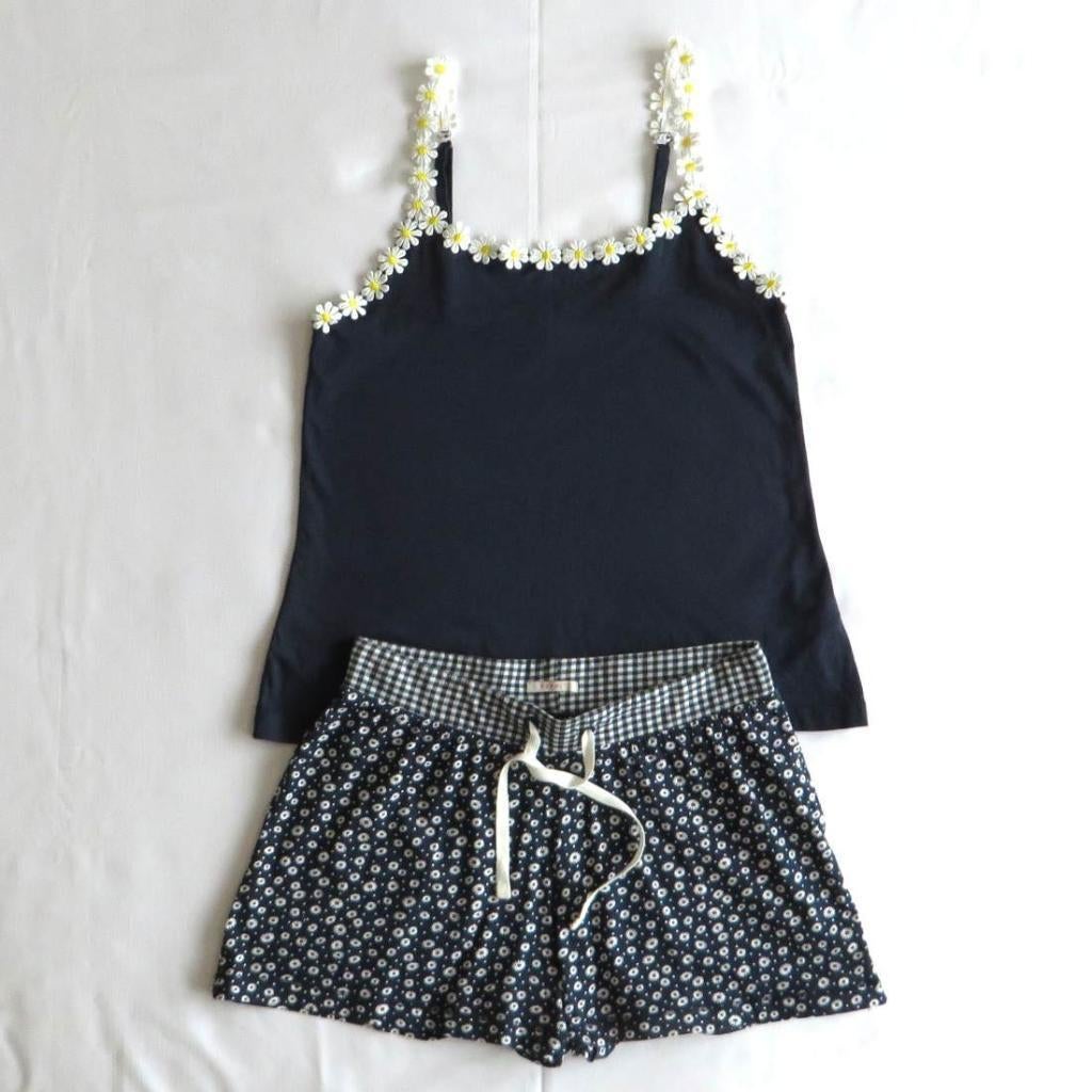 Short en topje - Esprit maat D 38 / F 40, Maat 38/40 (M), Kort, Blauw, Ophalen of Verzenden