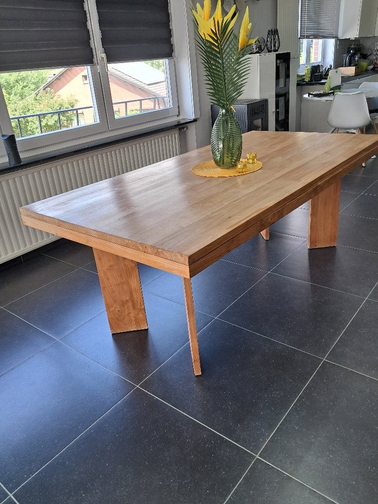 Eetkamertafel, Huis en Inrichting, Ophalen, 50 tot 100 cm, 150 tot 200 cm, Teakhout