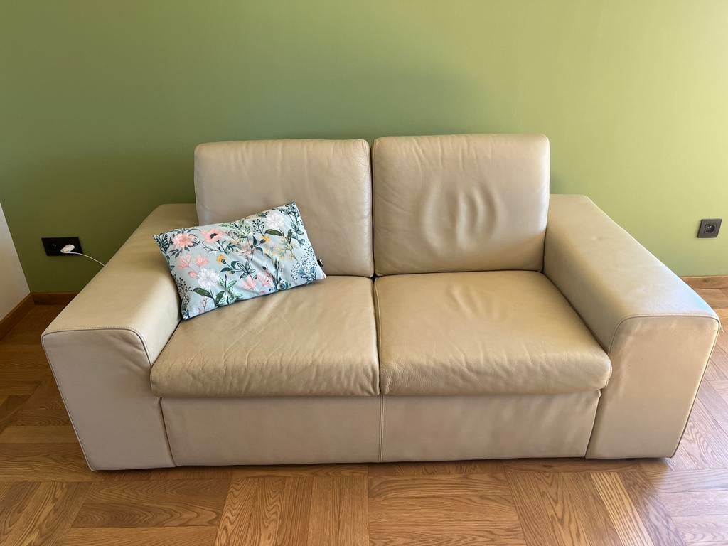 Lederen zetel, 75 à 100 cm, Enlèvement, Utilisé, 150 à 200 cm