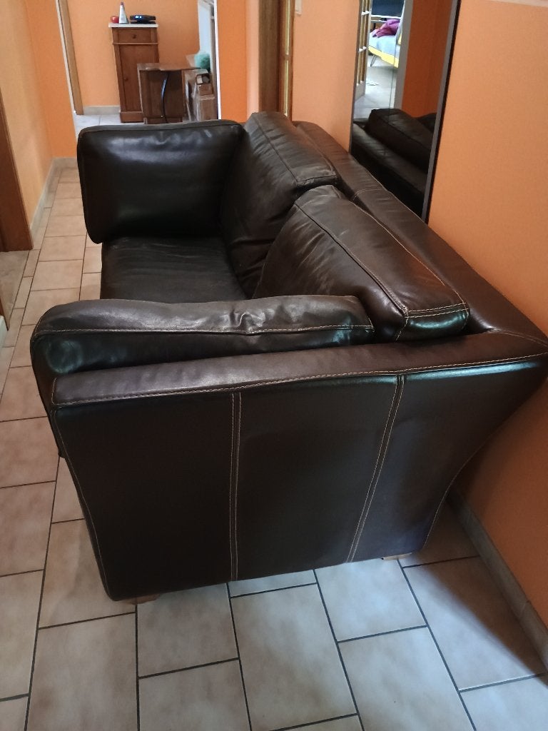Divan cuir, Enlèvement, Utilisé, Art déco, Cuir