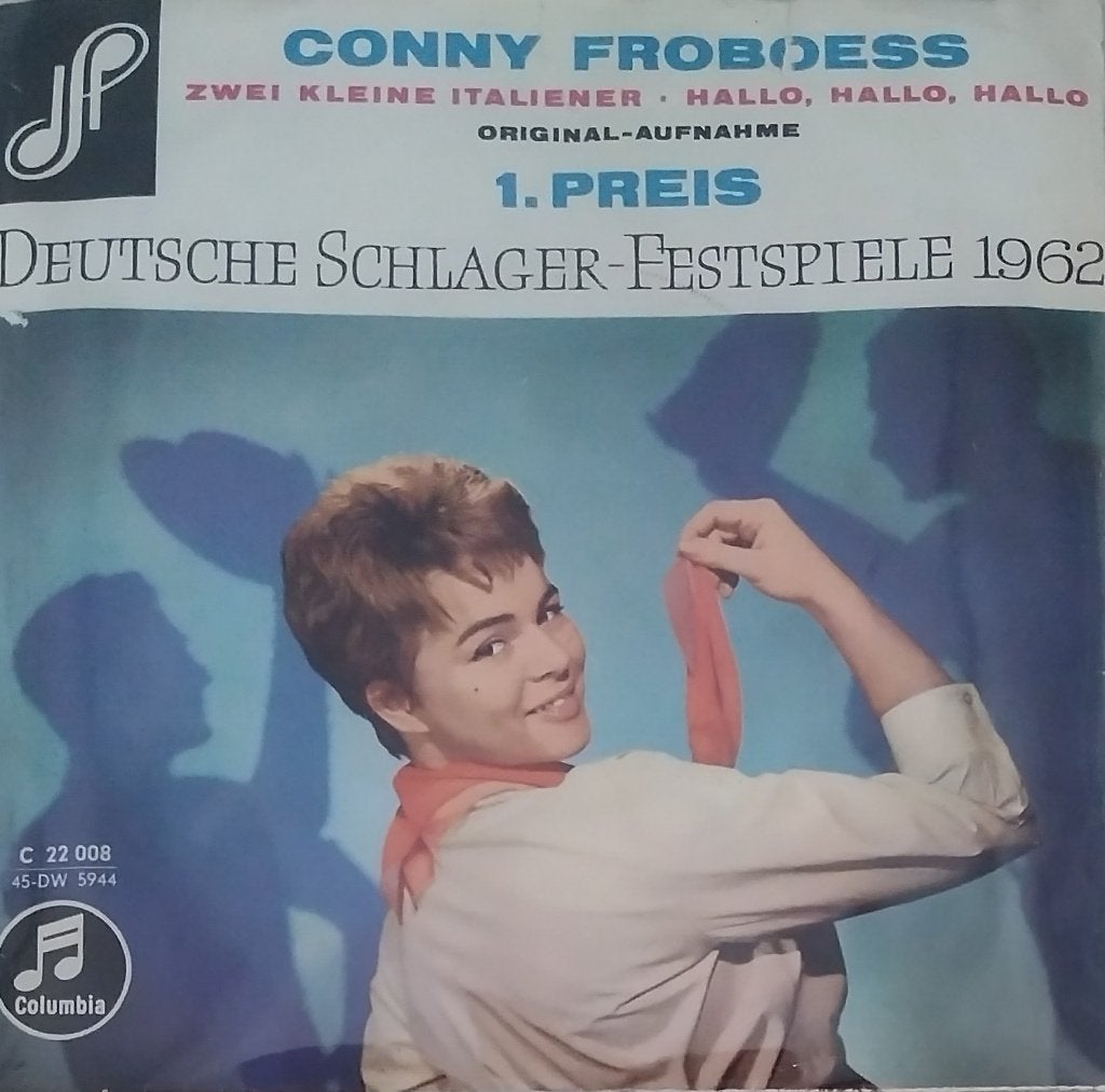 Conny Froboess - Zwei kleine Italiener, Fotohoes, 7 inch, Ophalen of Verzenden, Zo goed als nieuw