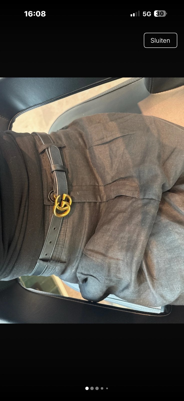 Gucci riem marmont thin belt, Ophalen, Zo goed als nieuw