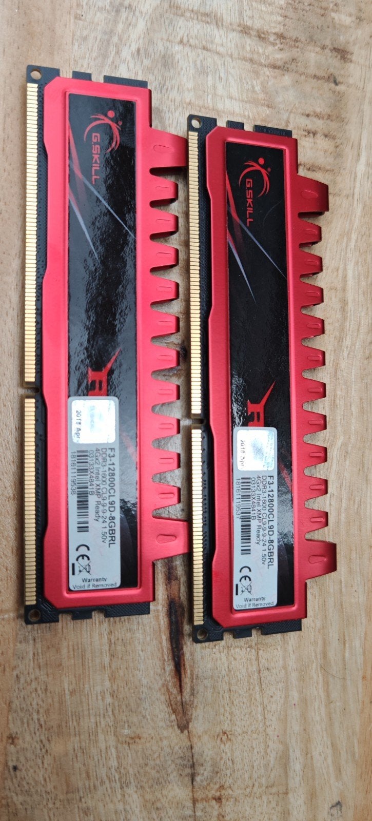 2 mémoires  DD3 12800 16gb au total, Computers en Software, RAM geheugen, Ophalen, DDR3, Zo goed als nieuw, Desktop