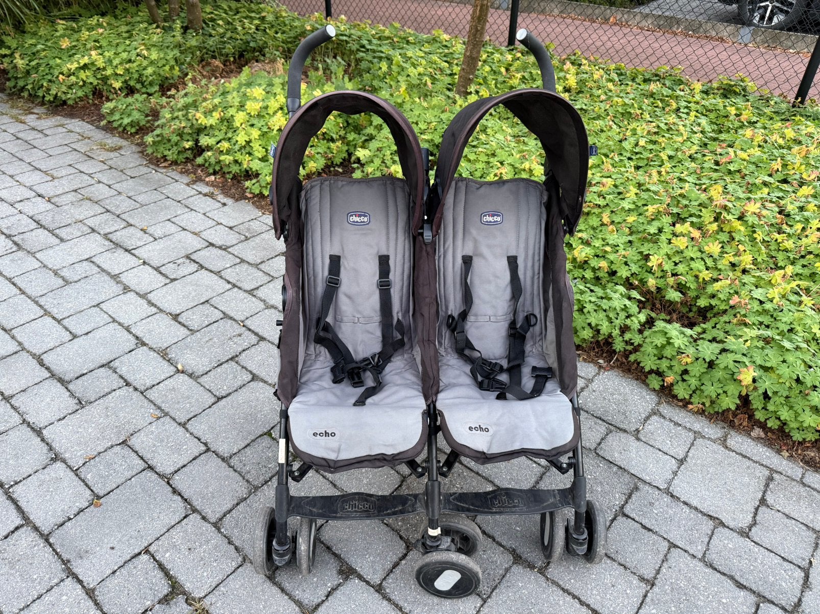 Chicco Echo twin - dubbele buggy, kinderwagen -> opvouwbaar., Kinderen en Baby's, Ophalen, Zo goed als nieuw, Duomodel