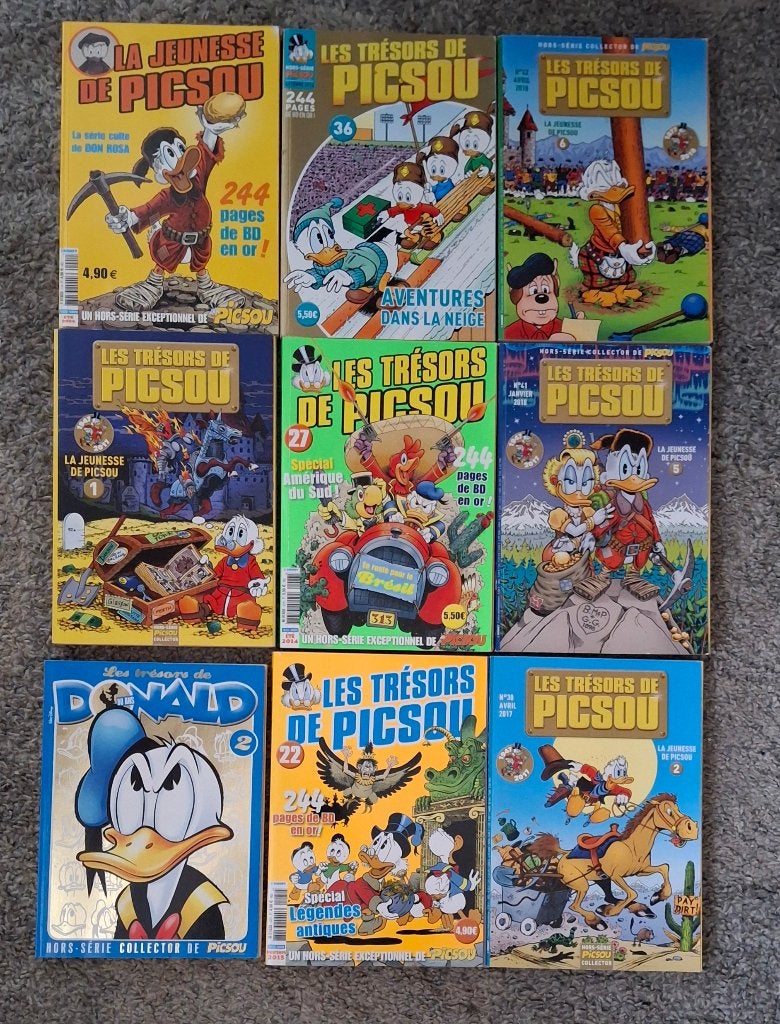 SERIE LES TRESORS DE PICSOU don rosa, Plusieurs BD, Enlèvement ou Envoi, Comme neuf, Don rosa