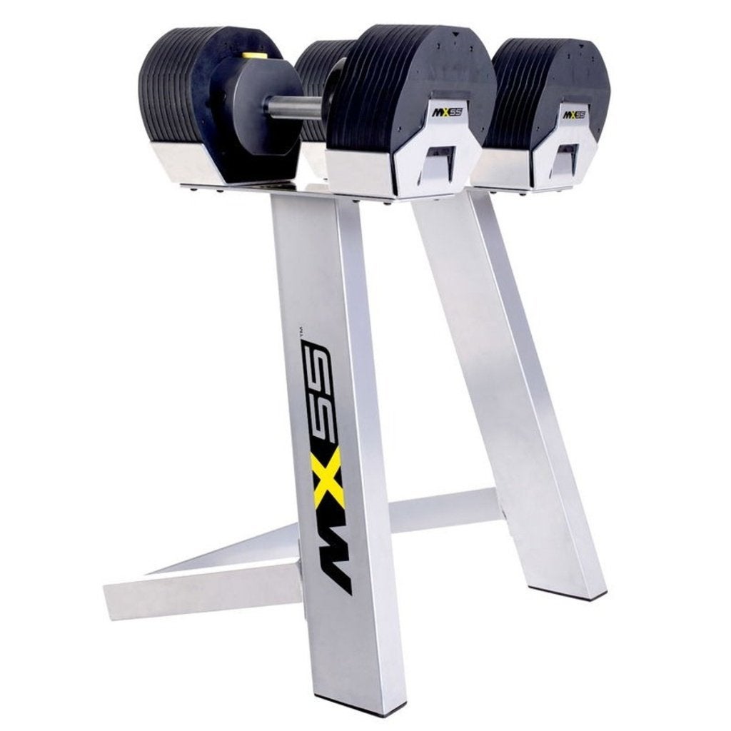 First Degree Fitness MX-55 Dumbbells - Incl. Stand