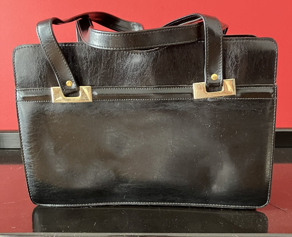 Handtas, Handtassen en Accessoires, Tassen | Damestassen, Ophalen, Gebruikt, Zwart, Handtas
