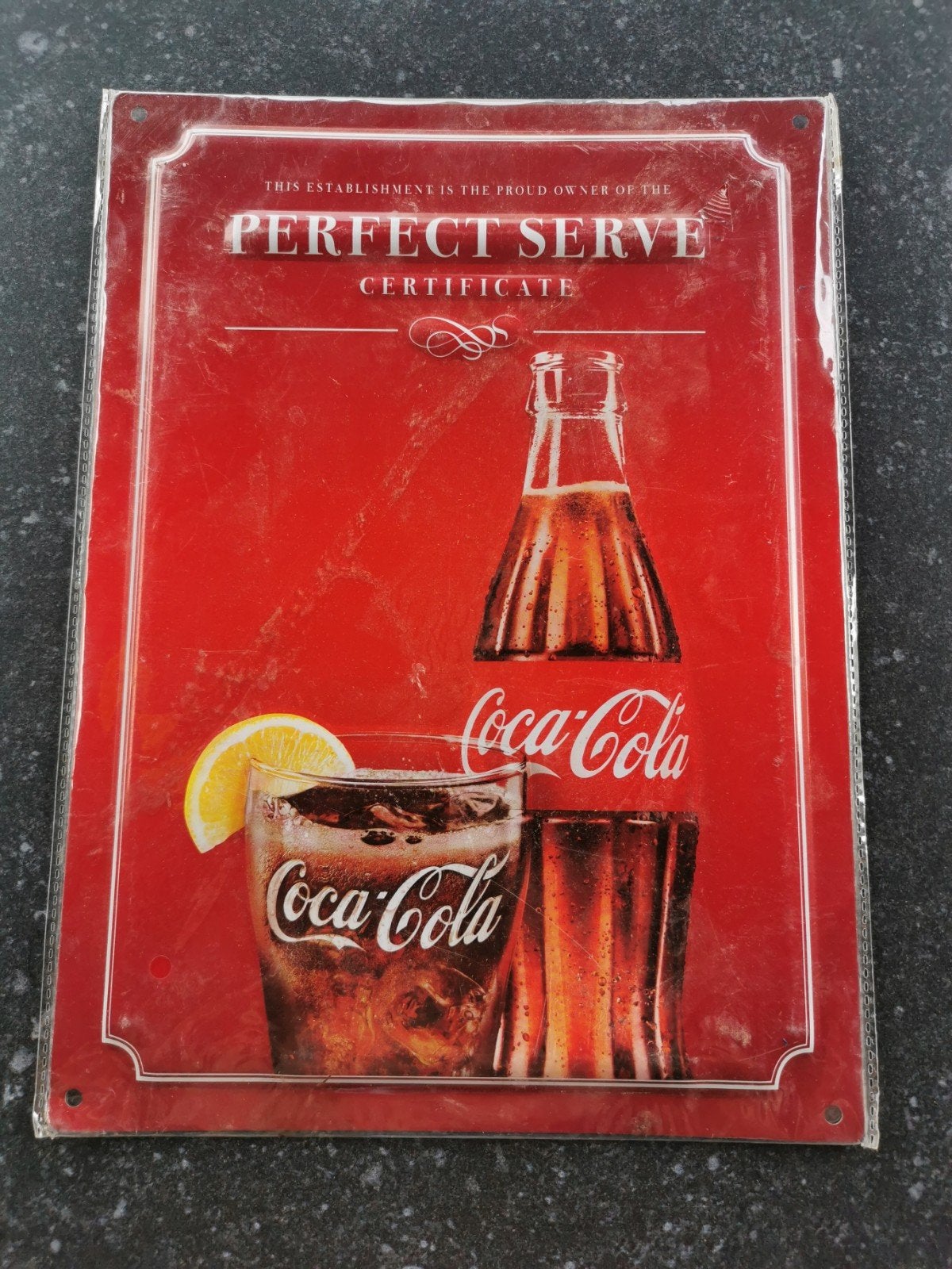 Coca-Cola reclamebord nieuw, Verzamelen, Ophalen of Verzenden, Reclamebord