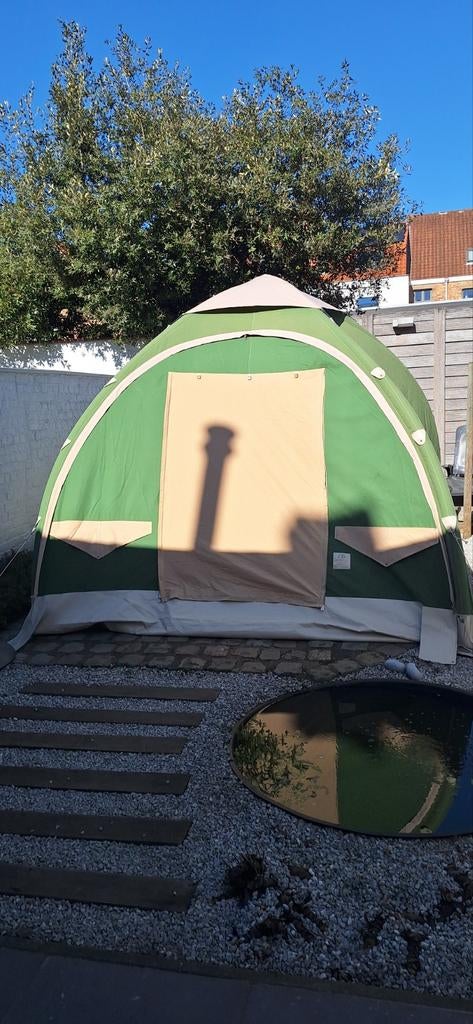 Karsten tent 3x3x2.5m + uitbreidingen + luifel ..., Caravanes & Camping, Enlèvement