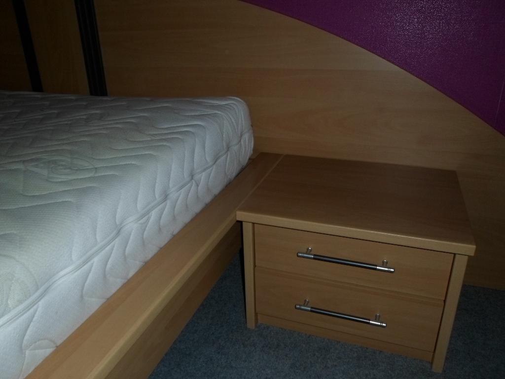 Bed, Huis en Inrichting, Slaapkamer | Bedden, Ophalen, Gebruikt, Tweepersoons, 140 cm